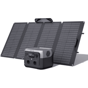 ECOFLOW Station électrique portable RIVER 2 MAX avec Panneau solaire portable de 160W