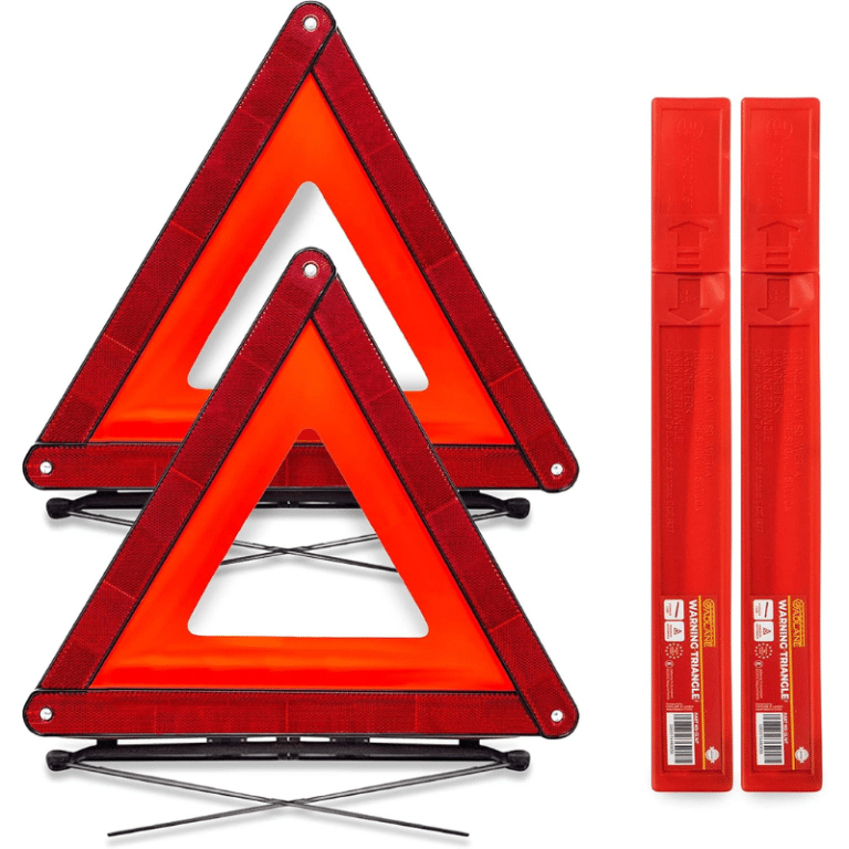 Triangle de signalisation homologué ECE – Lot de 2 (GADLANE)