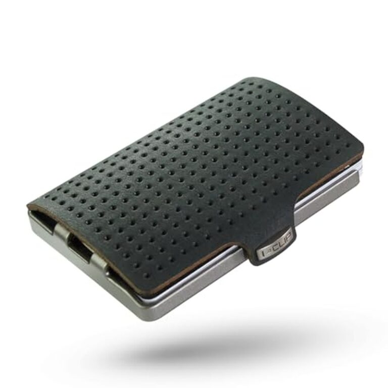 I-CLIP Original Mini Wallet avec Pince à Billets - Portefeuille Fin - Porte-Monnaie en Cuir - Portefeuille Premium - Porte-Cartes - AdvantageR Argent Nor
